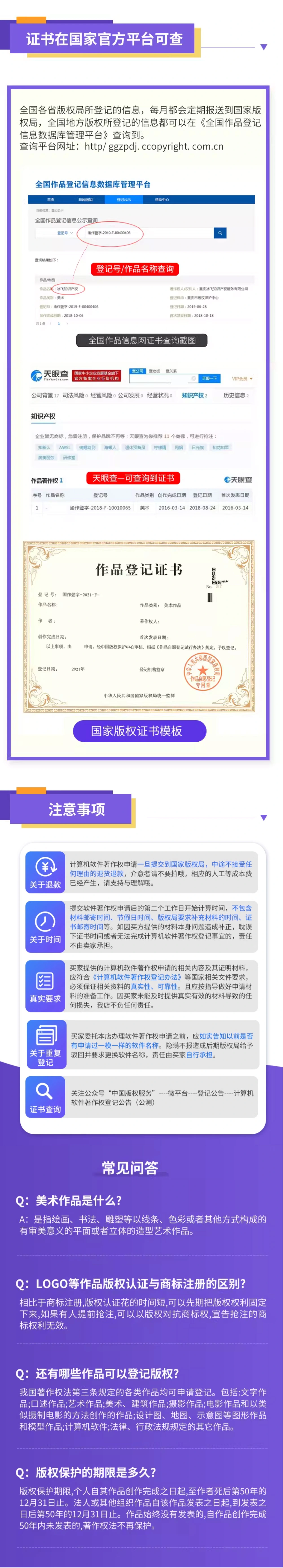 国家级作品版权登记